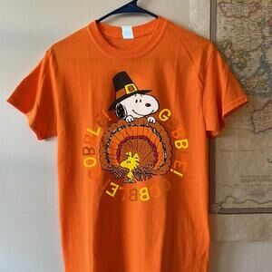 Peanuts Snoopy And Woodstock Thanksgiving Gobble T-Shirt
